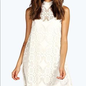White Lace Shift Dress, Size 4